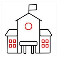 School and building icon concept vector