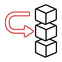 Move Drive Data and notification icon concept vector