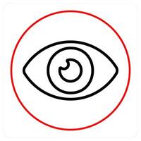 Vision and view icon concept vector