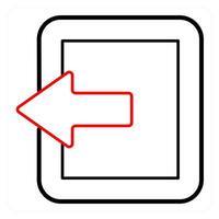 Tablet and tab icon concept vector