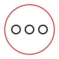 Menu and bullets icon concept vector