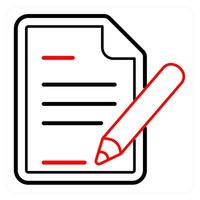 Edit details and edit icon concept vector