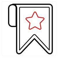 Bookmark and tag icon concept vector