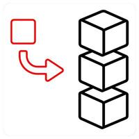 Add Stack and data icon concept vector