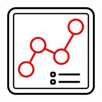 Growth Chart and chart icon concept vector