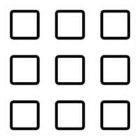 Square Grid and grid icon concept vector