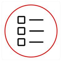 Index ad and list icon concept vector