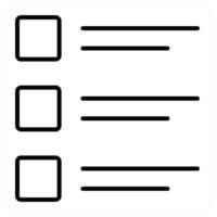 List and bullets icon concept vector