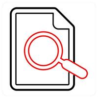 Search Document and scan icon concept vector