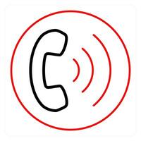 Calling and phone icon concept vector