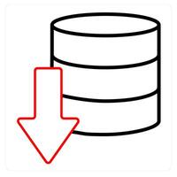 Download Server and storage icon concept vector