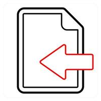 Document Received and file icon concept vector