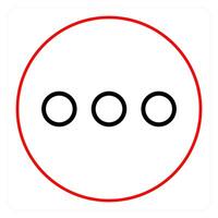 Menu and bullets icon concept vector
