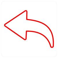 Back and arrow icon concept vector