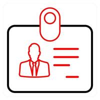 Identification Card and proof icon concept vector