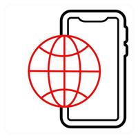 Digital Media and online media icon concept vector