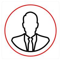 Business Man and administrator icon concept vector