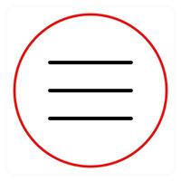 Menu Bar and menu icon concept vector