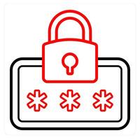 Security Password and security icon concept vector