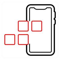 Mobile Apps and apps icon concept vector