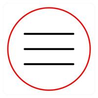 Mobile Menu and list icon concept vector