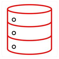 Database Server and server icon concept vector