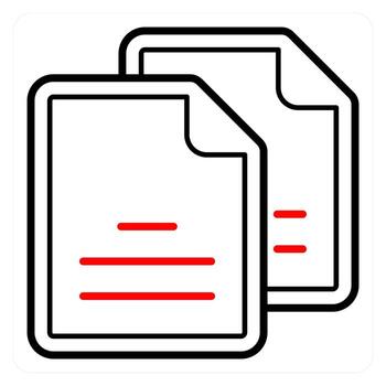 Duplicate Copy and copycat icon concept vector