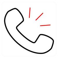 Calling and telephone icon concept vector