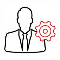 Management Settings and business vector