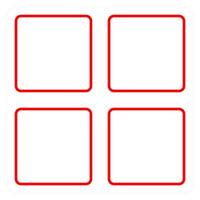 Grid and web icon concept vector