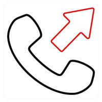 Call Forward and telephone icon concept vector