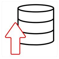 Upload Server and link icon concept vector