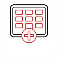 Schedule and day icon concept vector