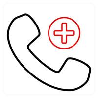 Add Call and phone icon concept vector