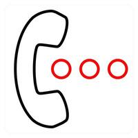 Speaker and phone icon concept vector