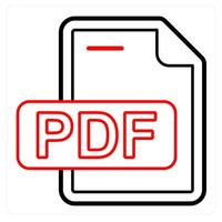 PDF File and file icon concept vector