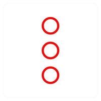 Verticle Dots and more icon concept vector