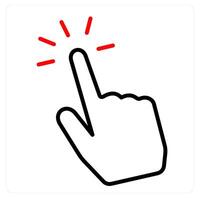Censor Touch and touch icon concept vector