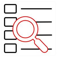Search menu and menu icon concept vector