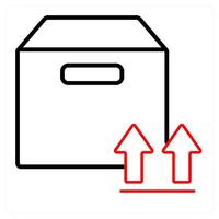 Upload Folder and open icon concept vector