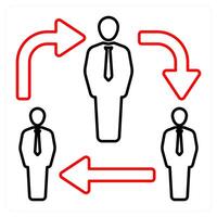 Network and link icon concept vector