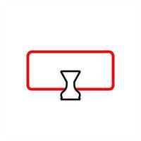 Designation Path and path icon concept vector