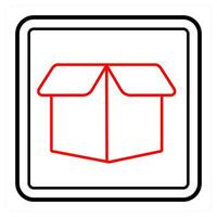 Drop box and logo icon concept vector