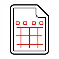 Excel Sheet and file icon concept vector