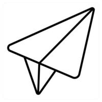 Message and airplane icon concept vector