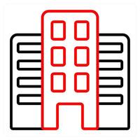 Building and modern building icon concept vector