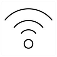 Wifi and signal icon concept vector
