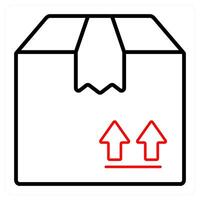 Forward Parcel and parcel icon concept vector