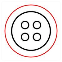Button and safety icon concept vector