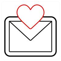 Favourite message and conversation icon concept vector
